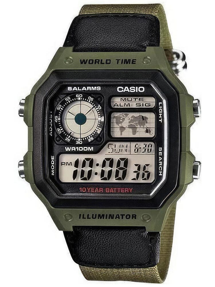 Casio ZEGAREK MĘSKI CASIO AE-1200WHB-3B