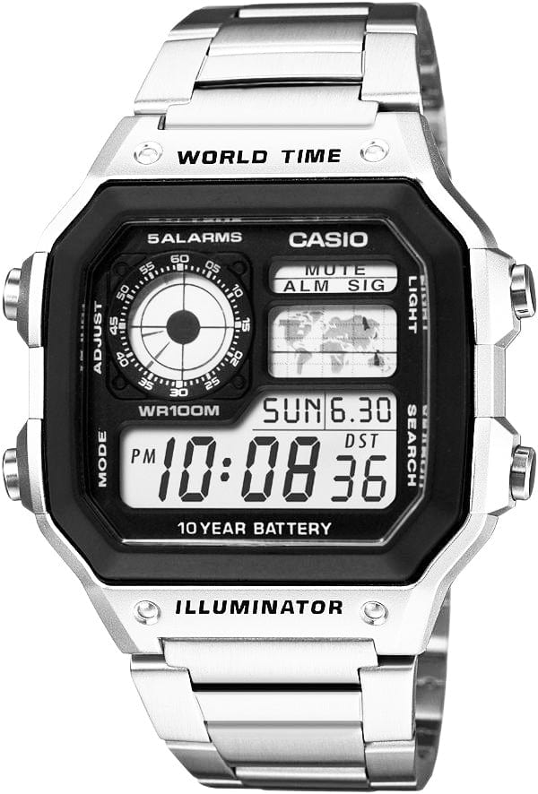 Casio Zegarek Męski CASIO AE-1200WHD-1AVEF