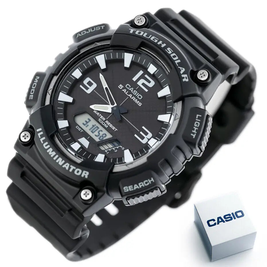 ZEGAREK MĘSKI CASIO AQ-S810W-1AV (zd044h) - SOLAR POWERED + BOX ZEGAREK MĘSKI CASIO AQ-S810W-1AV (zd044h) - SOLAR POWERED + BOX -  4971850960553
