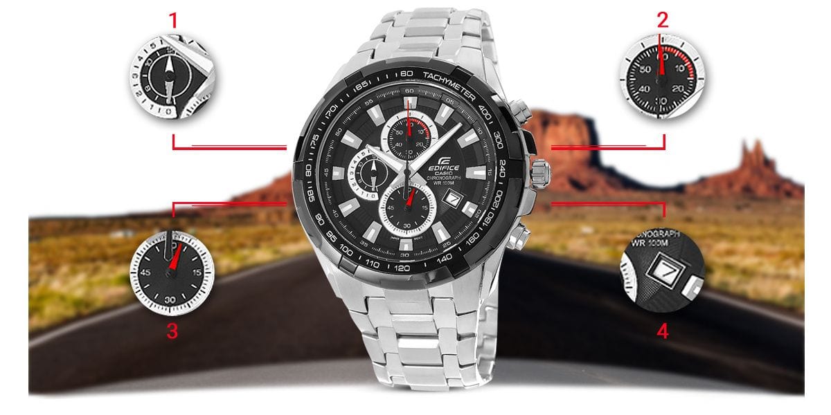 Casio Zegarek Męski CASIO EDIFICE EF-539D-1AV