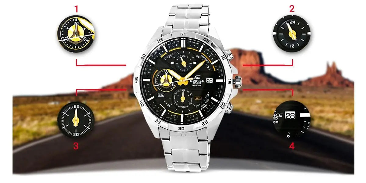 Zegarek Męski Casio Edifice EFR-556D-1AVUEF 10 Bar Zegarek Męski Casio Edifice EFR-556D-1AVUEF 10 Bar - Lorence 4549526143199