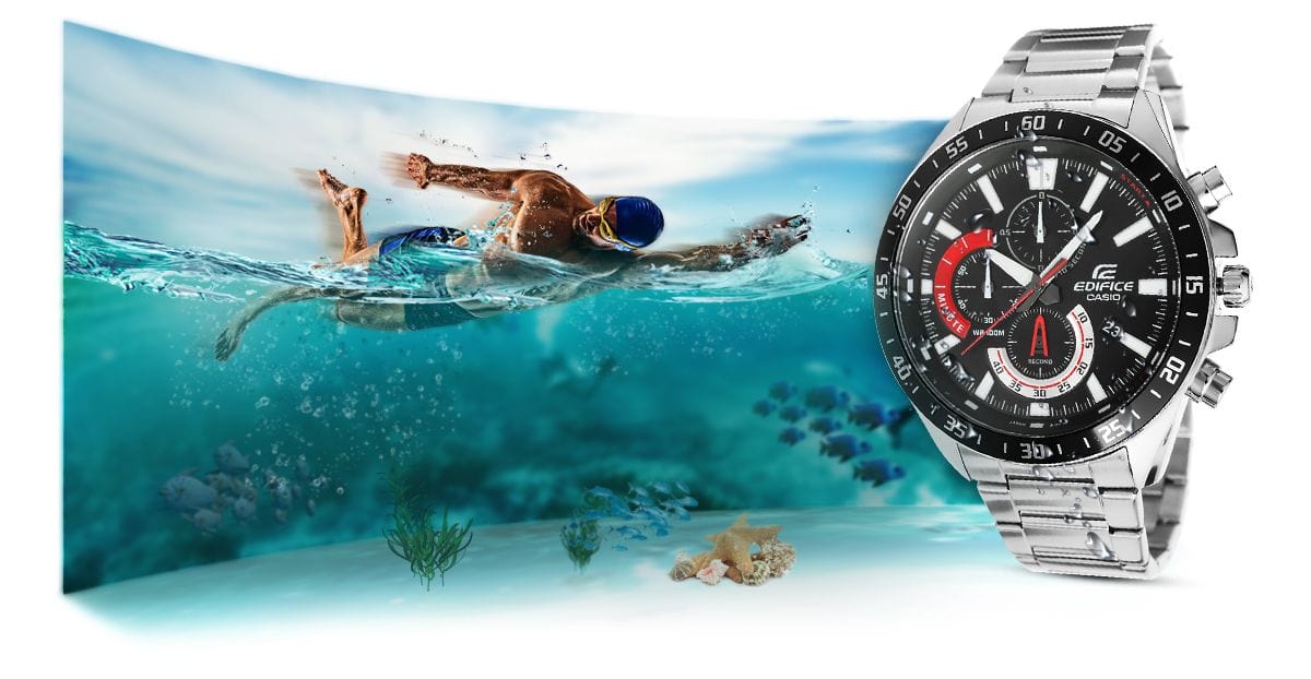 Casio Zegarek Męski CASIO EDIFICE EFV-620D-1A4VUEF 10 BAR