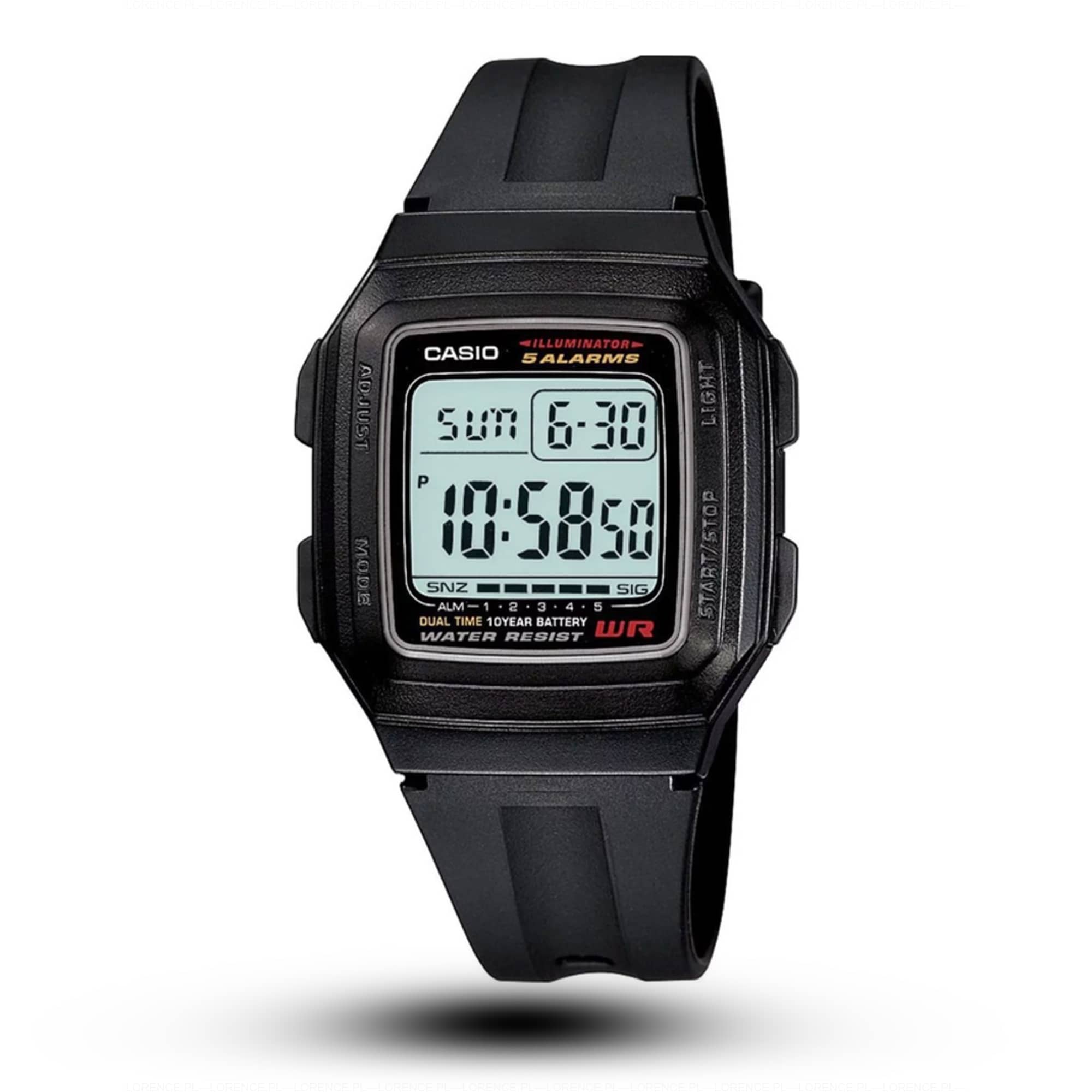 Casio ZEGAREK MĘSKI CASIO F-201WA-9A