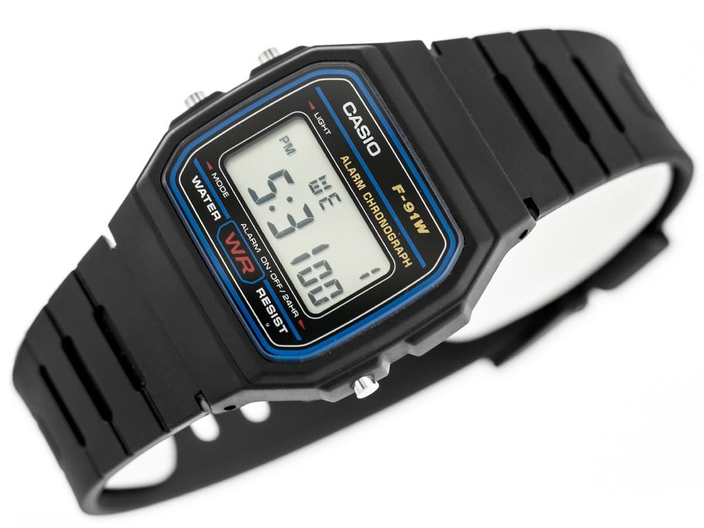 Casio ZEGAREK MĘSKI CASIO F-91W-1YER