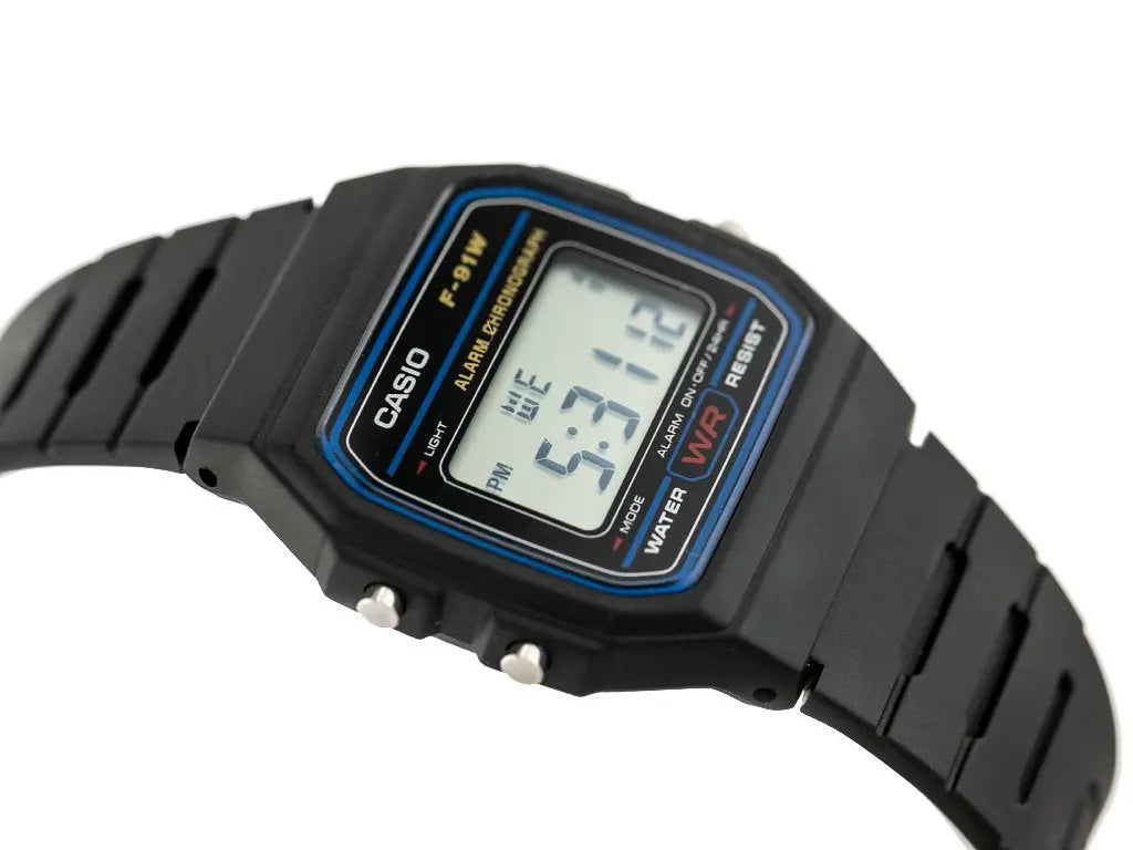 ZEGAREK MĘSKI CASIO F-91W-1YER (zd086a) - KLASYKA + BOX ZEGAREK MĘSKI CASIO F-91W-1YER (zd086a) - KLASYKA + BOX - Lorence 4971850885979