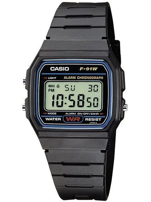 ZEGAREK MĘSKI CASIO F-91W-1YER (zd086a) - KLASYKA + BOX ZEGAREK MĘSKI CASIO F-91W-1YER (zd086a) - KLASYKA + BOX - Lorence 4971850885979