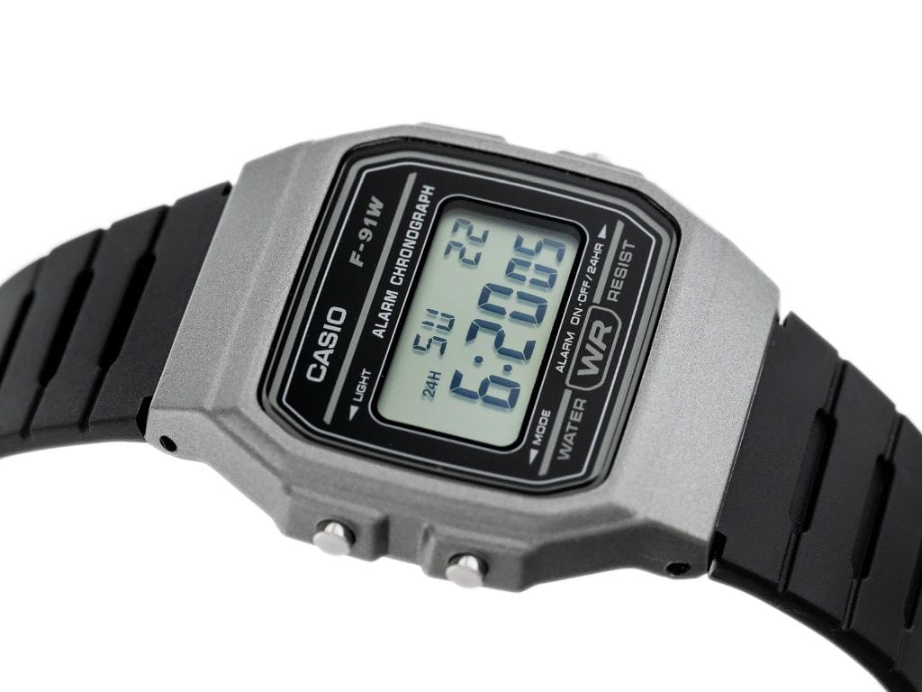 Casio ZEGAREK MĘSKI CASIO F-91WM-1BDF