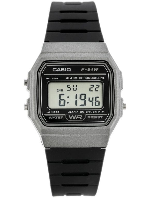 Casio ZEGAREK MĘSKI CASIO F-91WM-1BDF