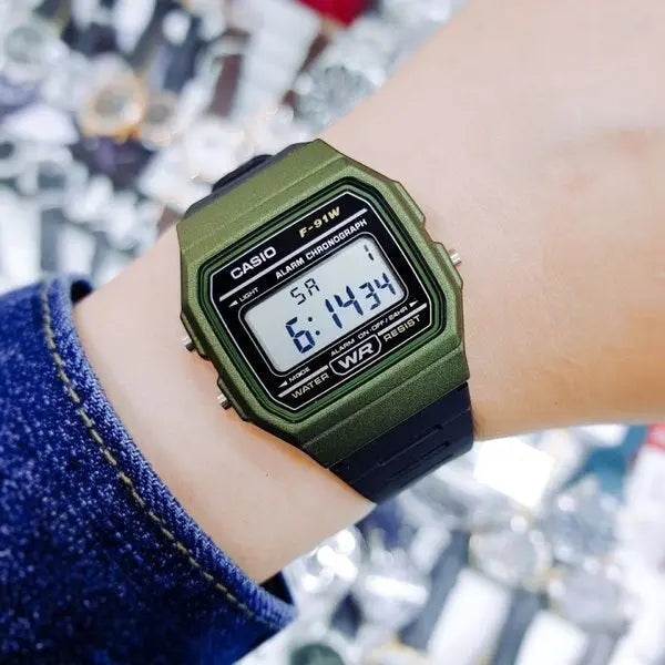 ZEGAREK MĘSKI CASIO F-91WM-3AER (zd102f) + BOX ZEGAREK MĘSKI CASIO F-91WM-3AER (zd102f) + BOX - Lorence 889232187587