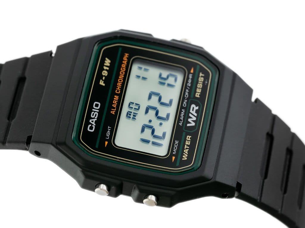 Casio ZEGAREK MĘSKI CASIO F-91WM-3DG