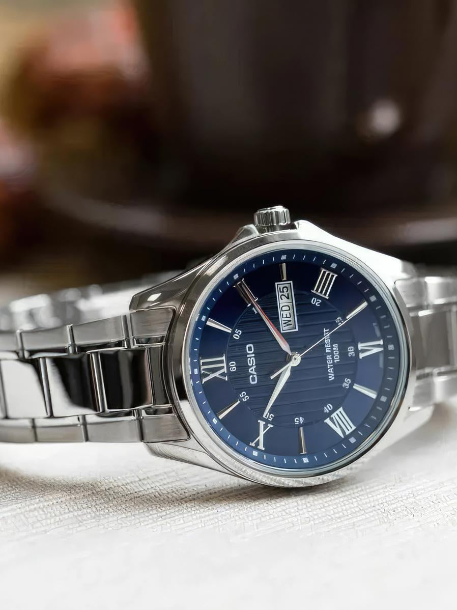 ZEGAREK MĘSKI CASIO MTP-1384D-2A + BOX ZEGAREK MĘSKI CASIO MTP-1384D-2A + BOX - Lorence 4549526190476