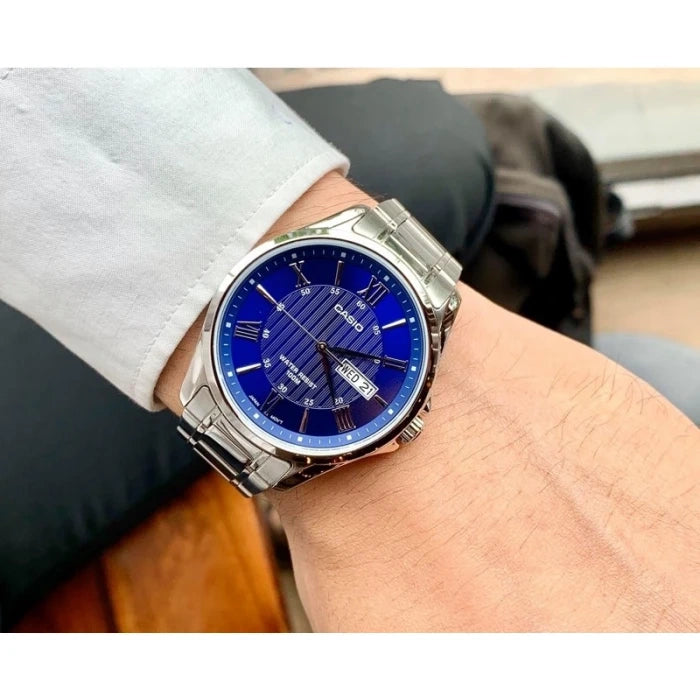 ZEGAREK MĘSKI CASIO MTP-1384D-2A + BOX ZEGAREK MĘSKI CASIO MTP-1384D-2A + BOX - Lorence 4549526190476