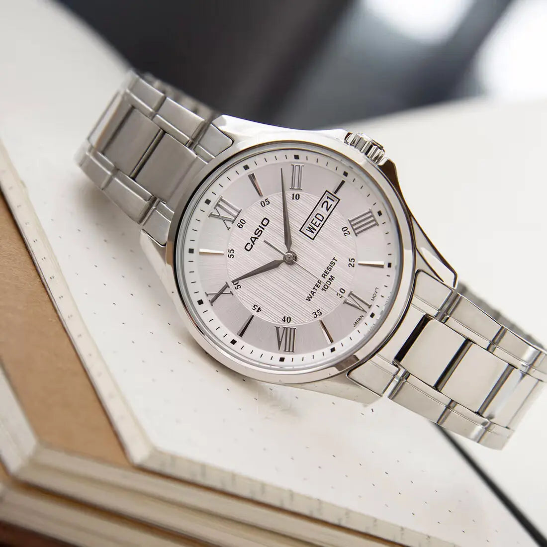 ZEGAREK MĘSKI CASIO MTP-1384D-7A (zd108a) + BOX ZEGAREK MĘSKI CASIO MTP-1384D-7A (zd108a) + BOX - Lorence 4971850998426