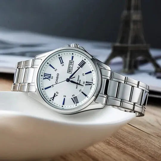 ZEGAREK MĘSKI CASIO MTP-1384D-7A2 (zd108b) + BOX ZEGAREK MĘSKI CASIO MTP-1384D-7A2 (zd108b) + BOX - Lorence 4549526323911