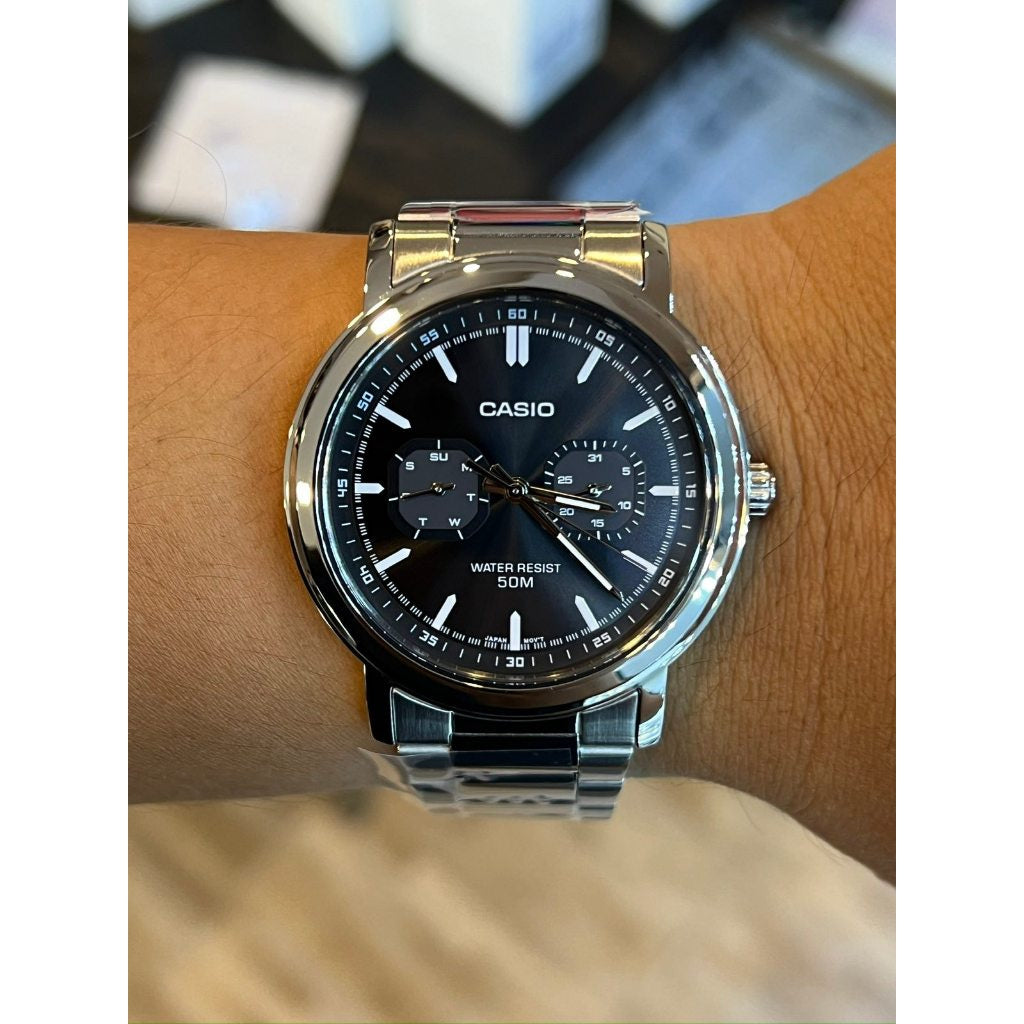 ZEGAREK MĘSKI CASIO MTP-E335D-1E (zd274a) + BOX ZEGAREK MĘSKI CASIO MTP-E335D-1E (zd274a) + BOX - Lorence 4549526381256