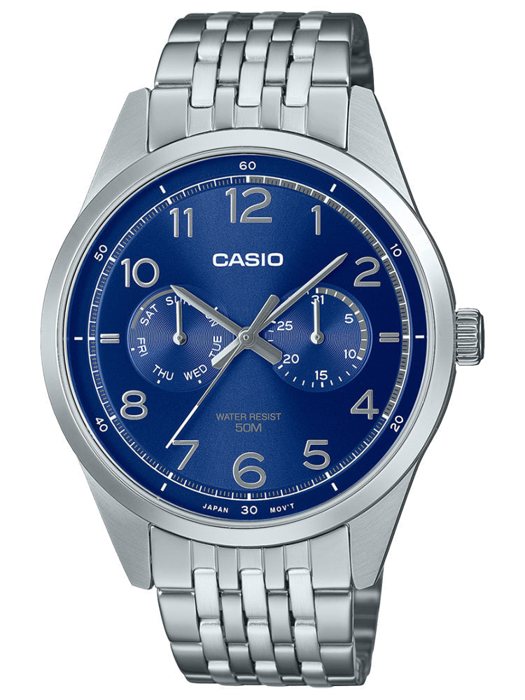 ZEGAREK MĘSKI CASIO MTP-E340D-2A (zd264b) + BOX ZEGAREK MĘSKI CASIO MTP-E340D-2A (zd264b) + BOX - Lorence 4549526381140