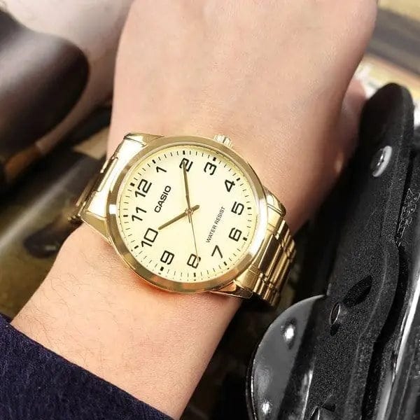 Zegarek Męski Casio MTP-V001G-9B Zegarek Męski Casio MTP-V001G-9B - Lorence 4971850082590