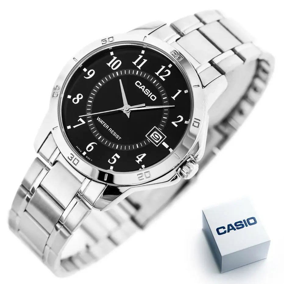 ZEGAREK MĘSKI CASIO MTP-V004D-1B (zd047d) + BOX ZEGAREK MĘSKI CASIO MTP-V004D-1B (zd047d) + BOX - Lorence 4971850056836