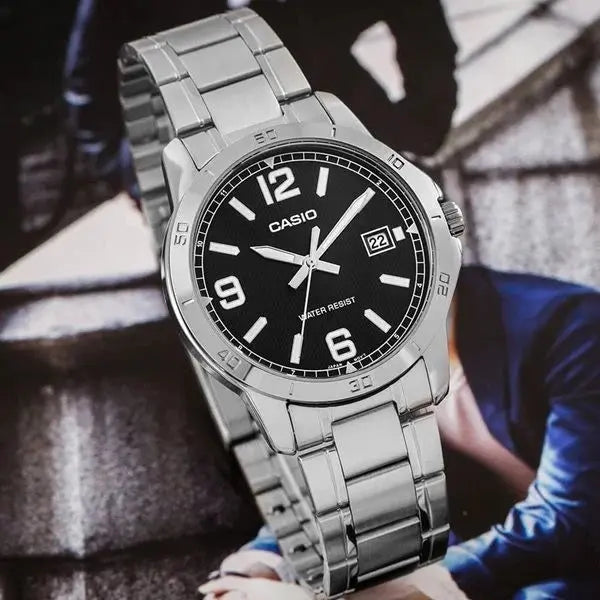 ZEGAREK MĘSKI CASIO MTP-V004D-1B2 (zd047f) + BOX ZEGAREK MĘSKI CASIO MTP-V004D-1B2 (zd047f) + BOX - Lorence 4549526251573