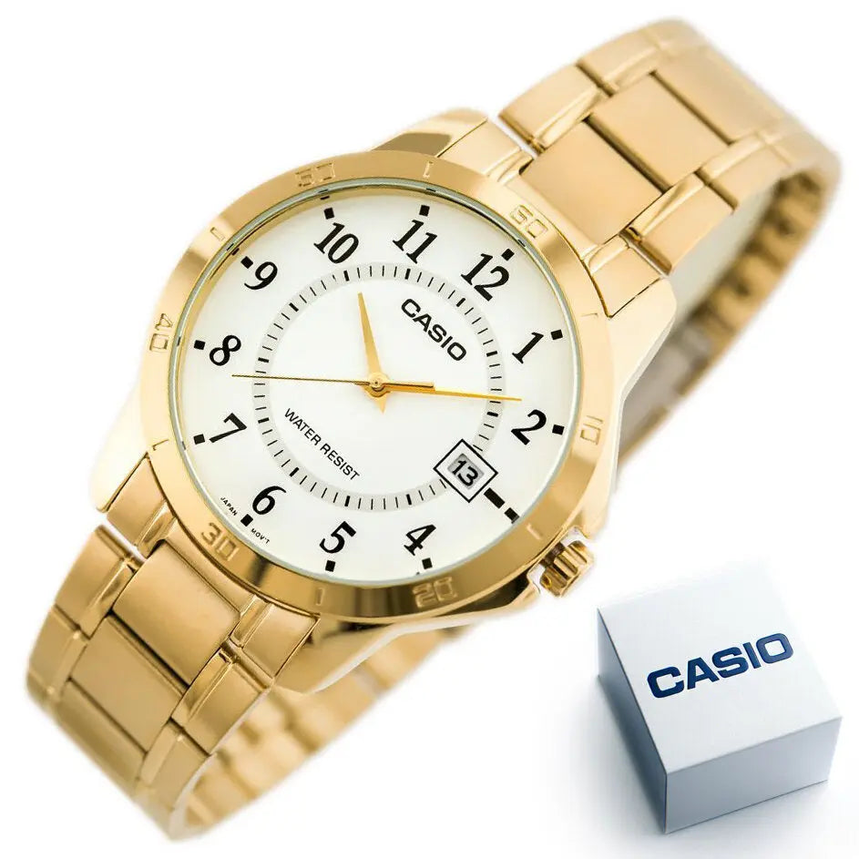 ZEGAREK MĘSKI CASIO MTP-V004G-7B (zd047c) + BOX ZEGAREK MĘSKI CASIO MTP-V004G-7B (zd047c) + BOX - Lorence 4971850056850