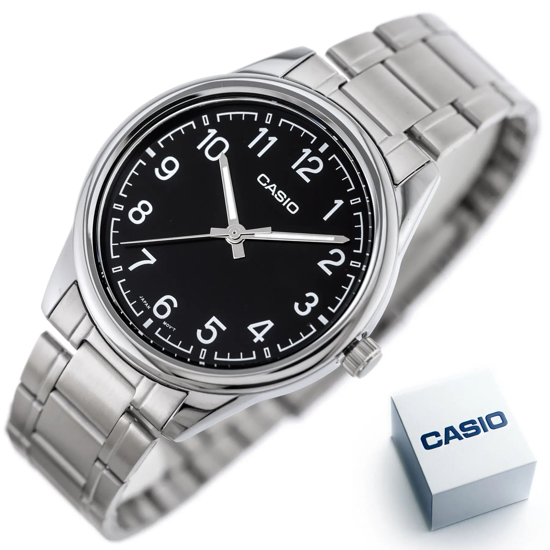 ZEGAREK MĘSKI CASIO MTP-V005D-1B4 (zd105g) + BOX ZEGAREK MĘSKI CASIO MTP-V005D-1B4 (zd105g) + BOX - Lorence 4549526308086