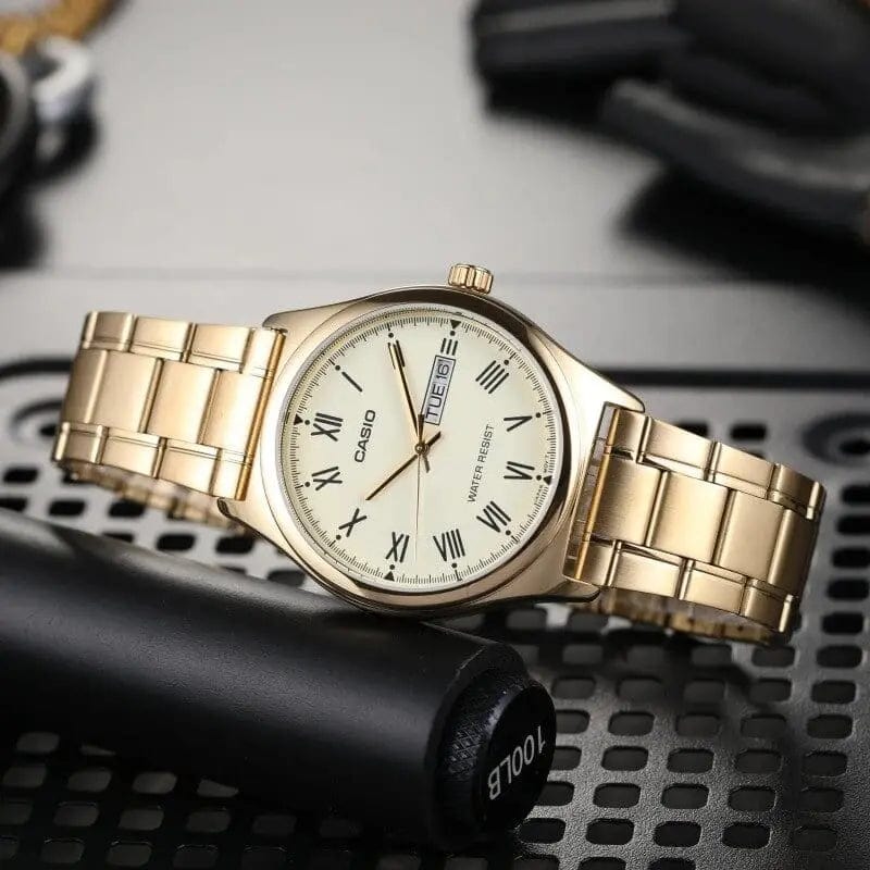 Zegarek Męski Casio  MTP-V006G-9B Zegarek Męski Casio  MTP-V006G-9B - Lorence 4971850030096