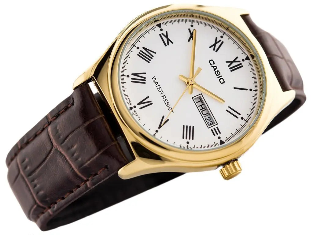 ZEGAREK MĘSKI CASIO MTP-V006GL 7B (zd065b) + BOX ZEGAREK MĘSKI CASIO MTP-V006GL 7B (zd065b) + BOX - Lorence 497185030126