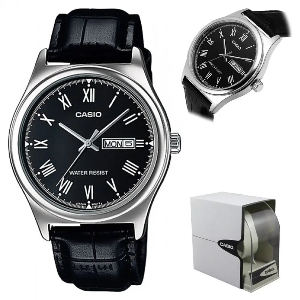 ZEGAREK MĘSKI CASIO MTP-V006L-1B (zd210a) + BOX ZEGAREK MĘSKI CASIO MTP-V006L-1B (zd210a) + BOX - Lorence 4971850030102