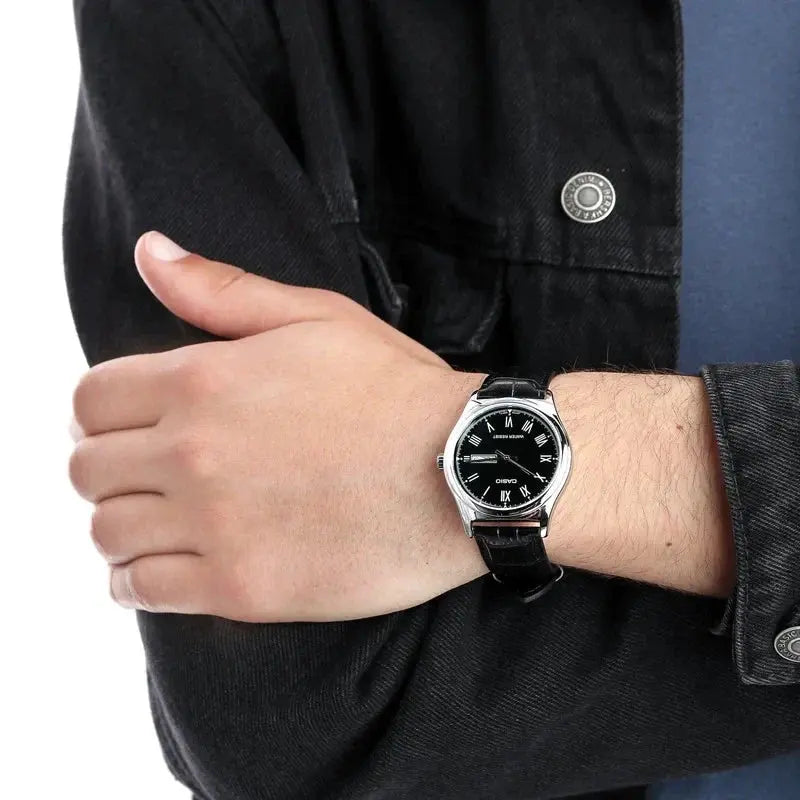 ZEGAREK MĘSKI CASIO MTP-V006L-1B (zd210a) + BOX ZEGAREK MĘSKI CASIO MTP-V006L-1B (zd210a) + BOX - Lorence 4971850030102