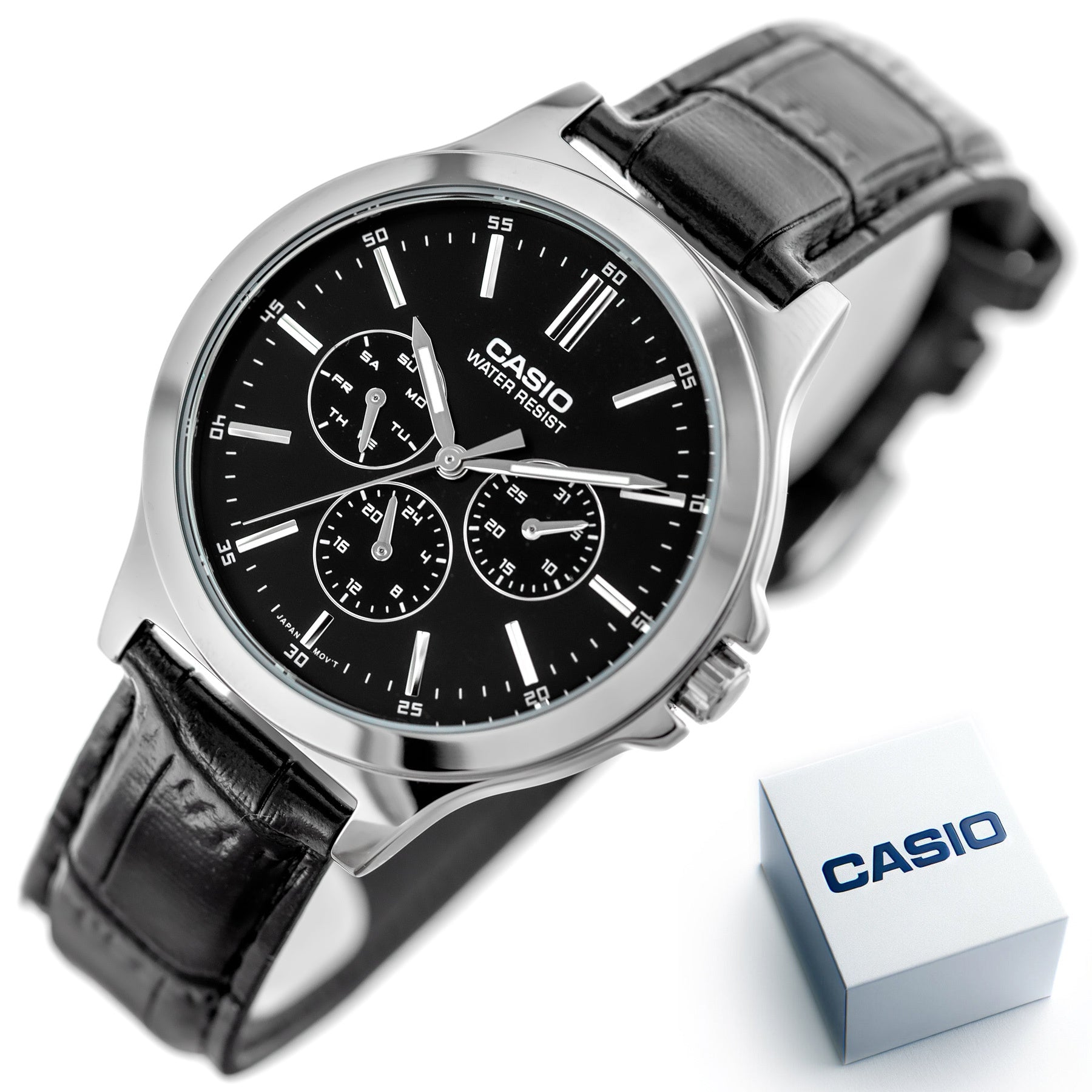 ZEGAREK MĘSKI CASIO MTP-V300L-1A (zd085b) + BOX ZEGAREK MĘSKI CASIO MTP-V300L-1A (zd085b) + BOX - Lorence 4549526132612