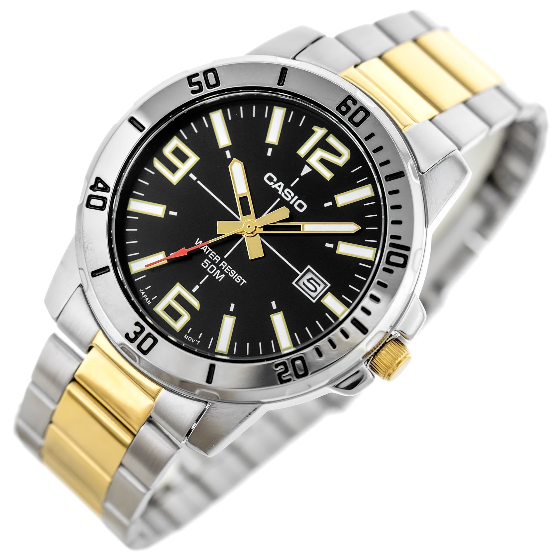 ZEGAREK MĘSKI CASIO MTP-VD01SG-1B + BOX ZEGAREK MĘSKI CASIO MTP-VD01SG-1B + BOX - Lorence 4549526247316