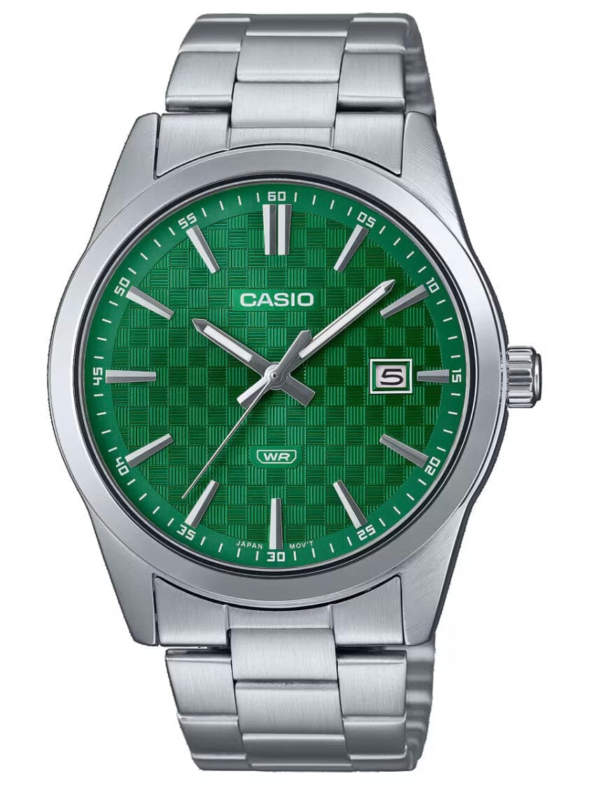 Casio ZEGAREK MĘSKI CASIO MTP-VD03D-3A1 Green