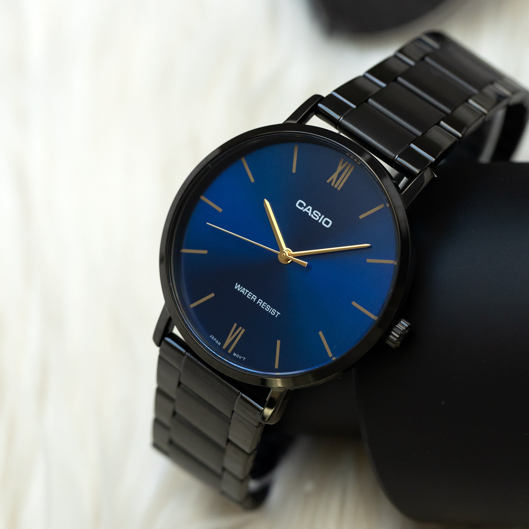 Zegarek Męski Casio MTP-VT01B-2B + BOX Zegarek Męski Casio MTP-VT01B-2B + BOX - Lorence 4549526315770