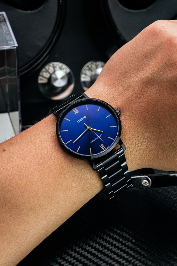 Zegarek Męski Casio MTP-VT01B-2B + BOX Zegarek Męski Casio MTP-VT01B-2B + BOX - Lorence 4549526315770