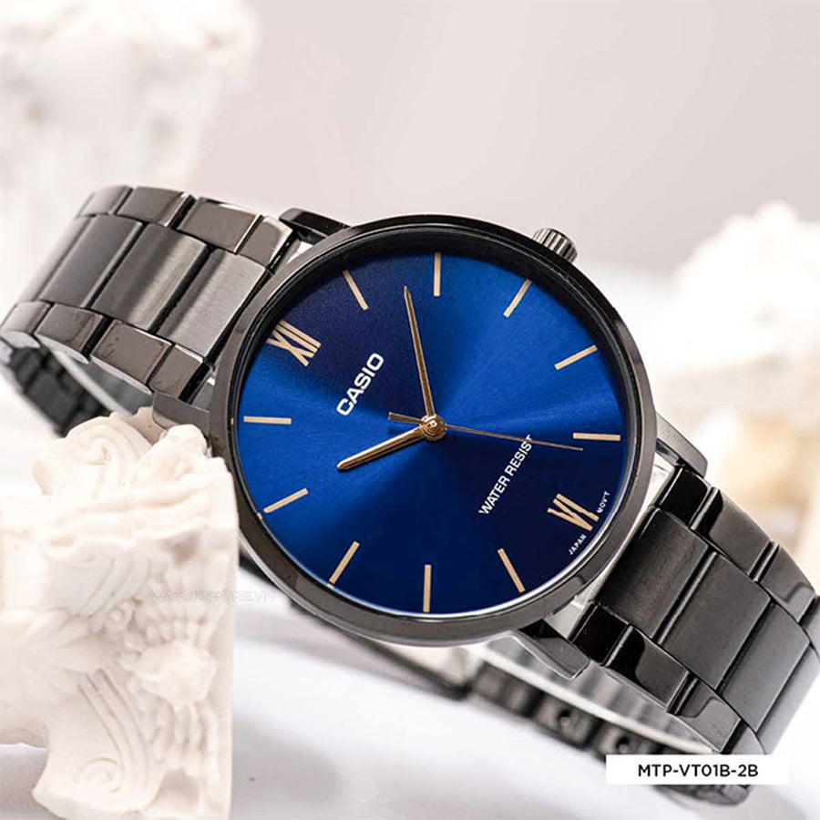 Zegarek Męski Casio MTP-VT01B-2B + BOX Zegarek Męski Casio MTP-VT01B-2B + BOX - Lorence 4549526315770