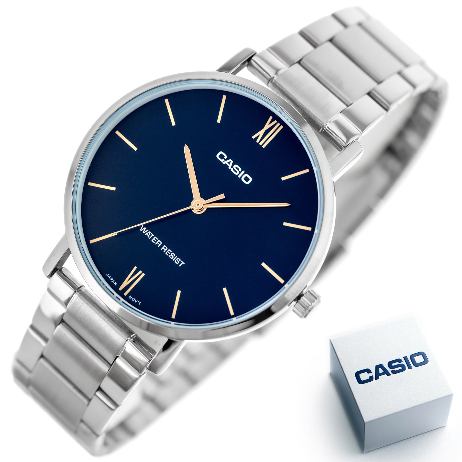 ZEGAREK MĘSKI CASIO MTP-VT01D-2B (zd165n) + BOX ZEGAREK MĘSKI CASIO MTP-VT01D-2B (zd165n) + BOX - Lorence 4549526214509
