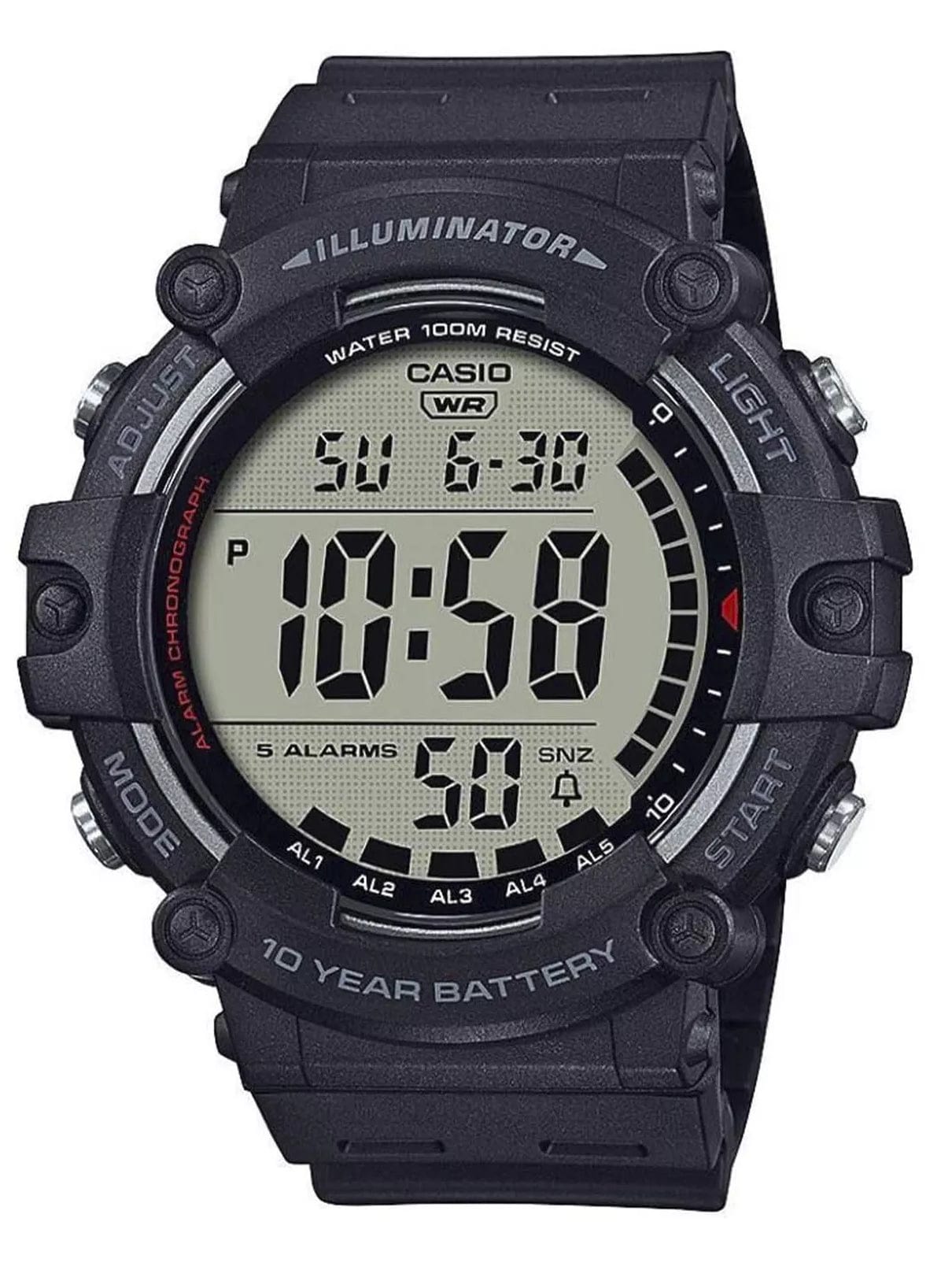 Casio ZEGAREK MĘSKI CASIO SPORT ILLUMINATOR AE-1500WH-1A