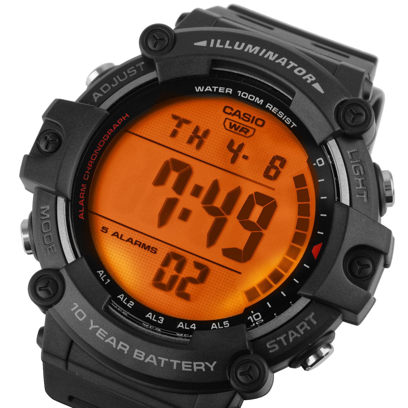 Casio ZEGAREK MĘSKI CASIO SPORT ILLUMINATOR AE-1500WH-1A