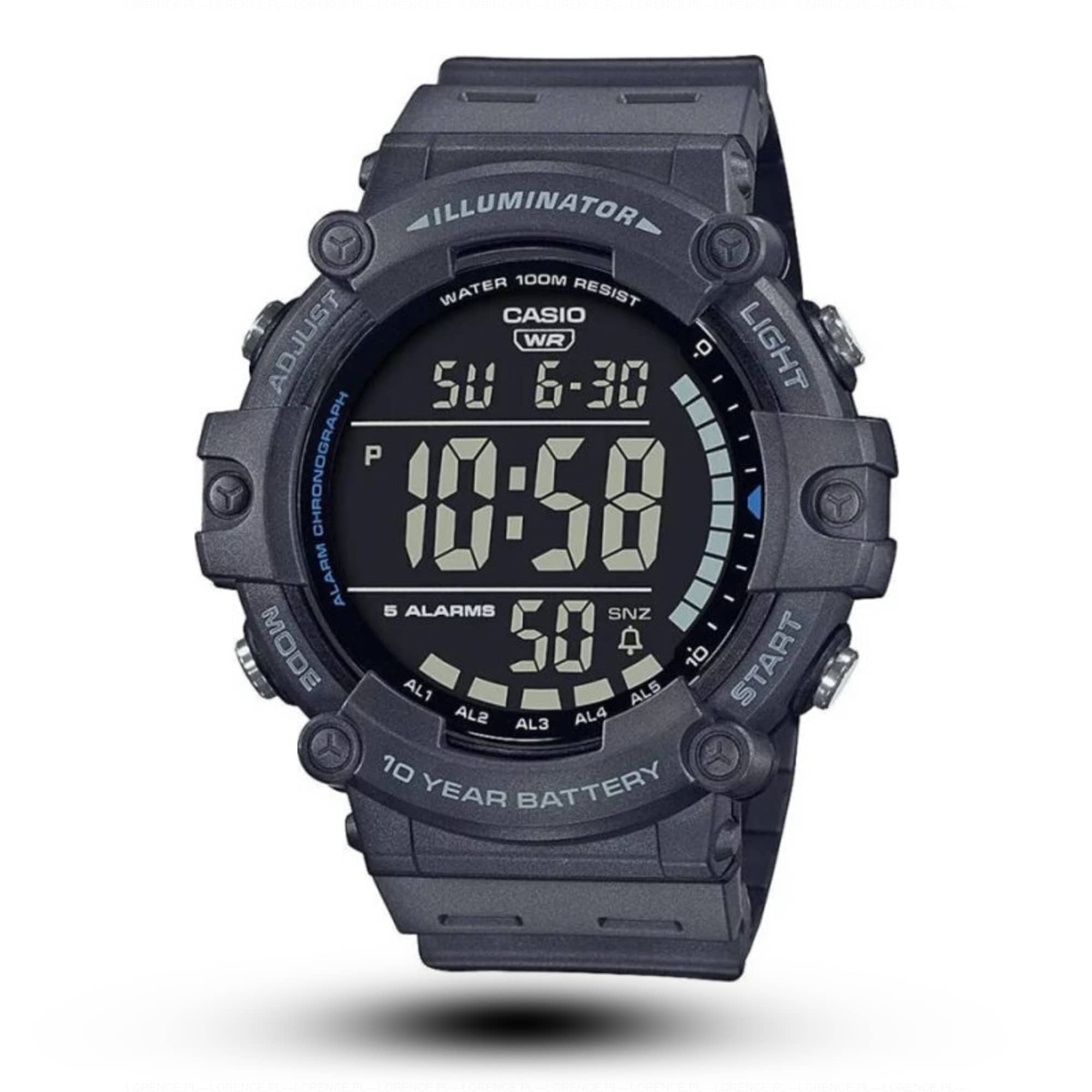 Casio ZEGAREK MĘSKI CASIO SPORT ILLUMINATOR AE-1500WH-8B