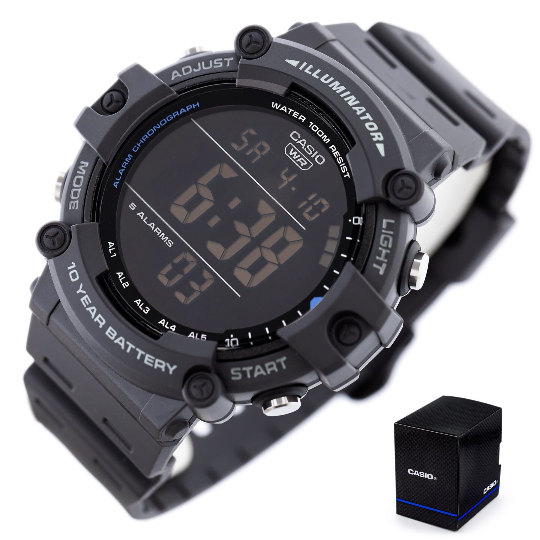 Casio ZEGAREK MĘSKI CASIO SPORT ILLUMINATOR AE-1500WH-8B