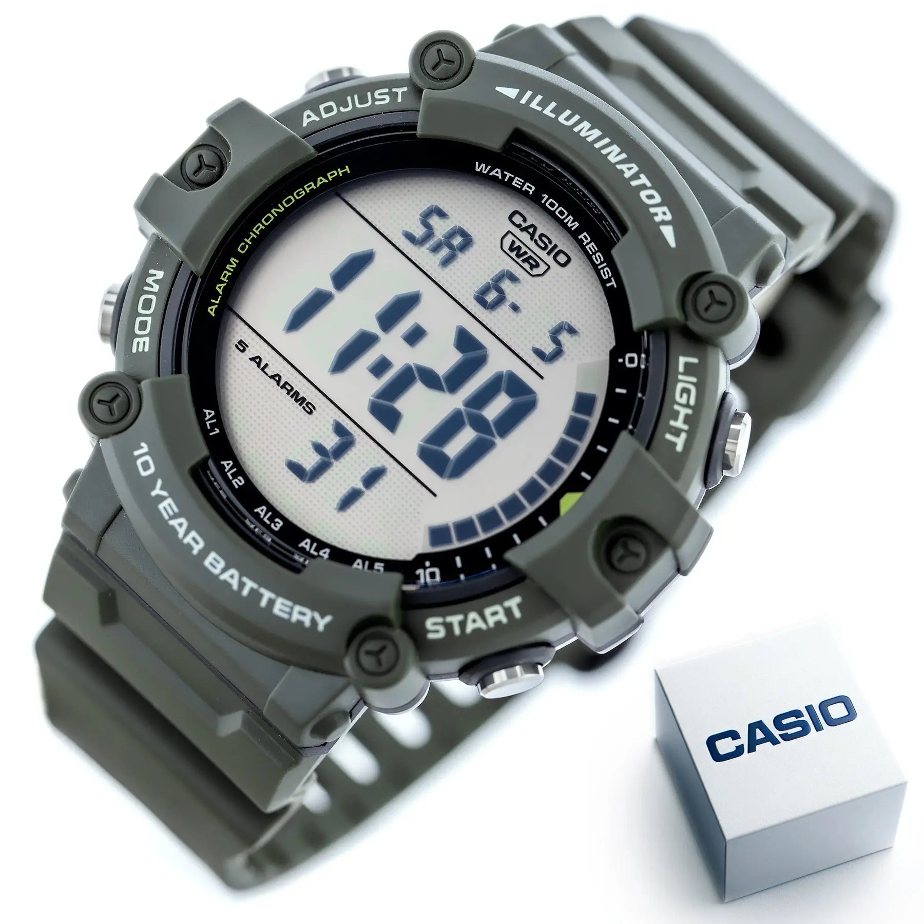 ZEGAREK MĘSKI CASIO SPORT ILLUMINATOR AE-1500WHX-3A + BOX ZEGAREK MĘSKI CASIO SPORT ILLUMINATOR AE-1500WHX-3A + BOX - Lorence 4549526324154