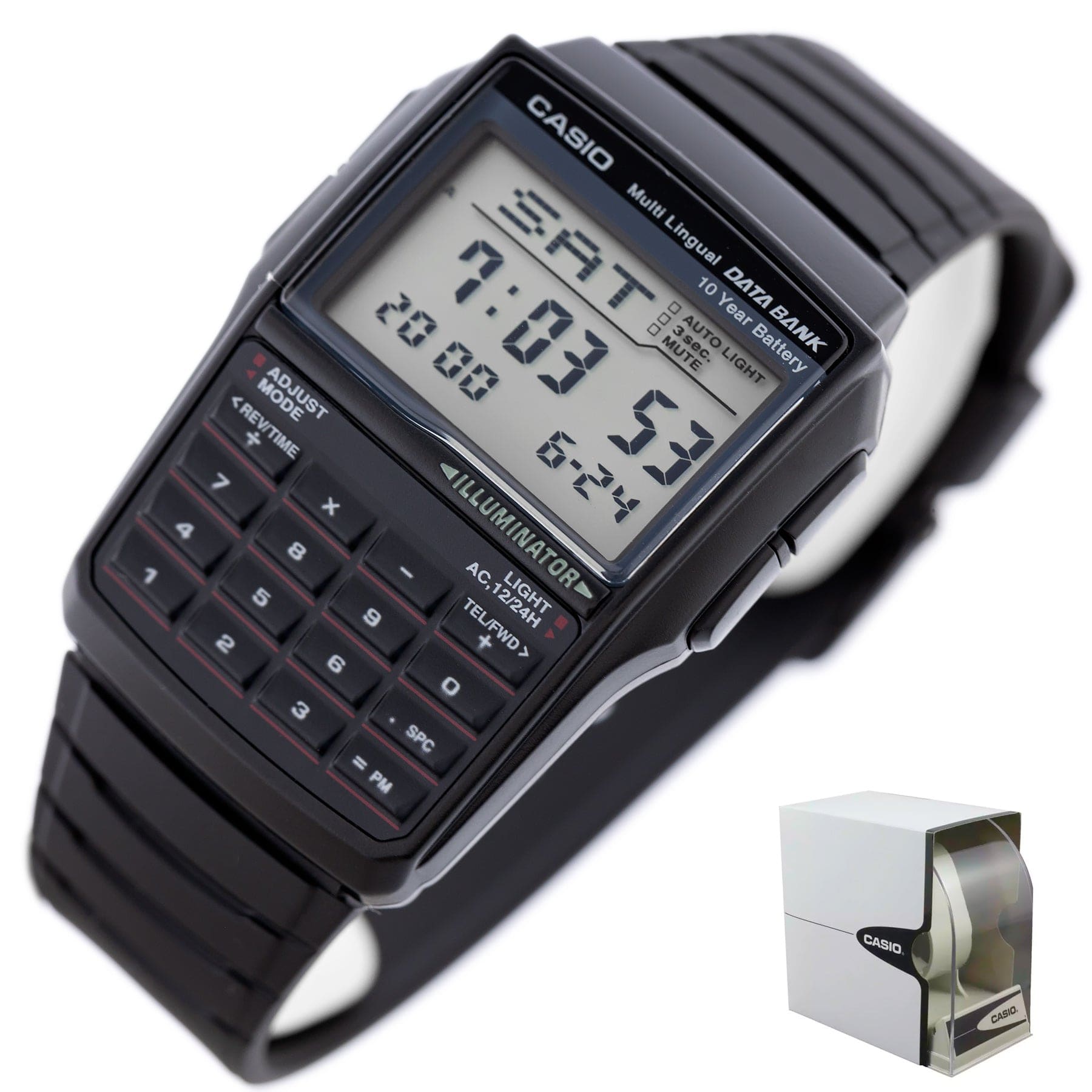 Casio ZEGAREK MĘSKI CASIO VINTAGE DATABANK DBC-32-1A