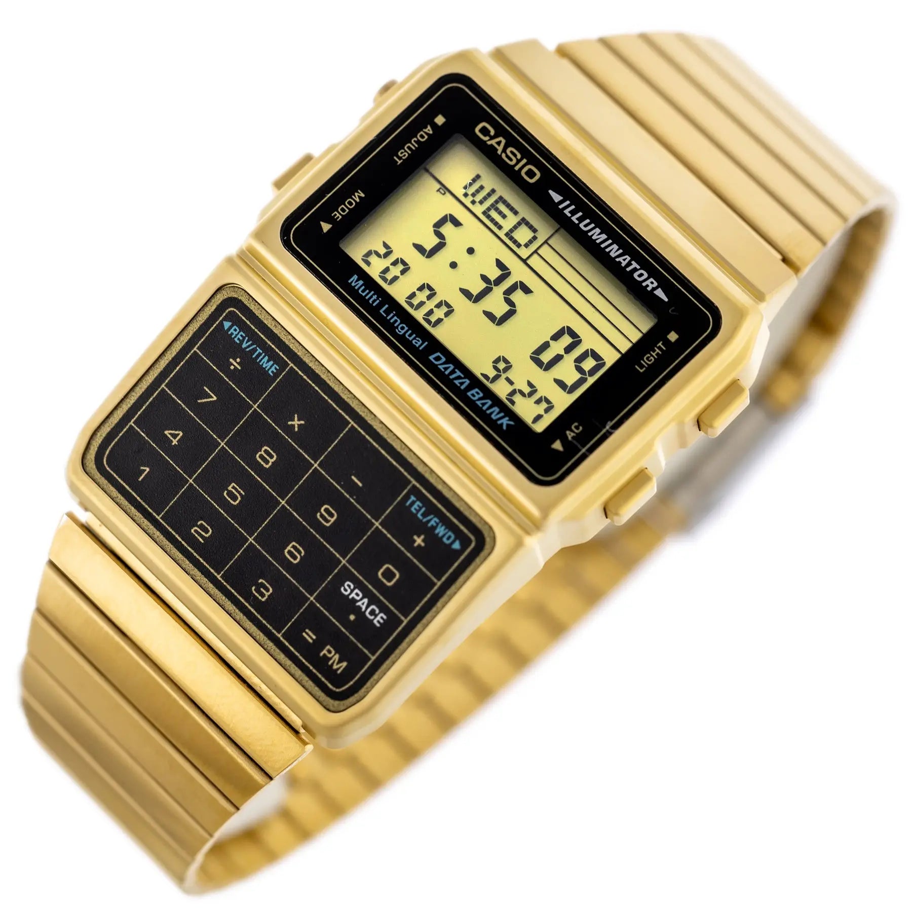 ZEGAREK MĘSKI CASIO VINTAGE DATABANK DBC-611G-1 (zd163a) + BOX ZEGAREK MĘSKI CASIO VINTAGE DATABANK DBC-611G-1 (zd163a) + BOX -  4971850946502