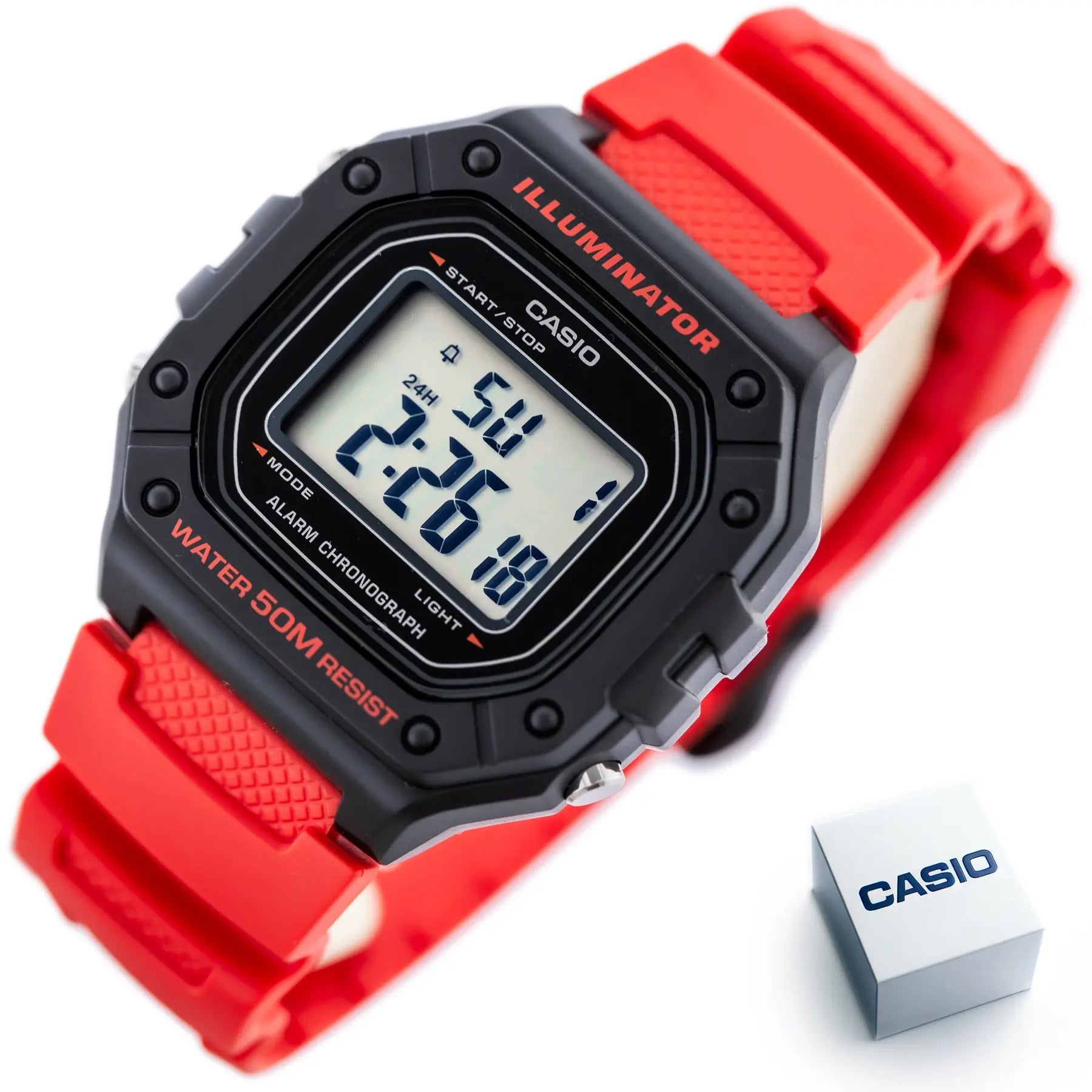 ZEGAREK MĘSKI CASIO W-218H-4B + BOX ZEGAREK MĘSKI CASIO W-218H-4B + BOX - Lorence 4549526192821