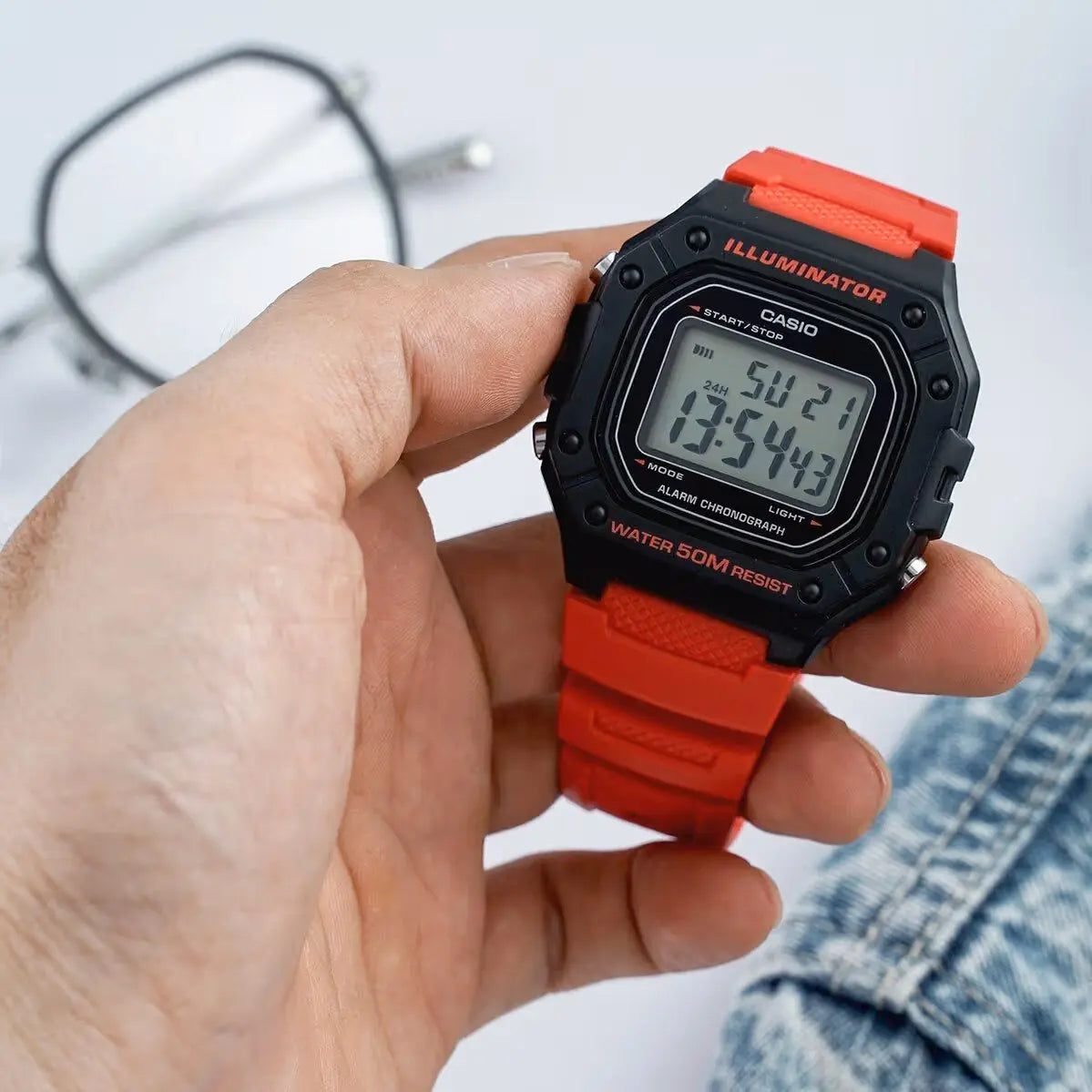 ZEGAREK MĘSKI CASIO W-218H-4B + BOX ZEGAREK MĘSKI CASIO W-218H-4B + BOX - Lorence 4549526192821