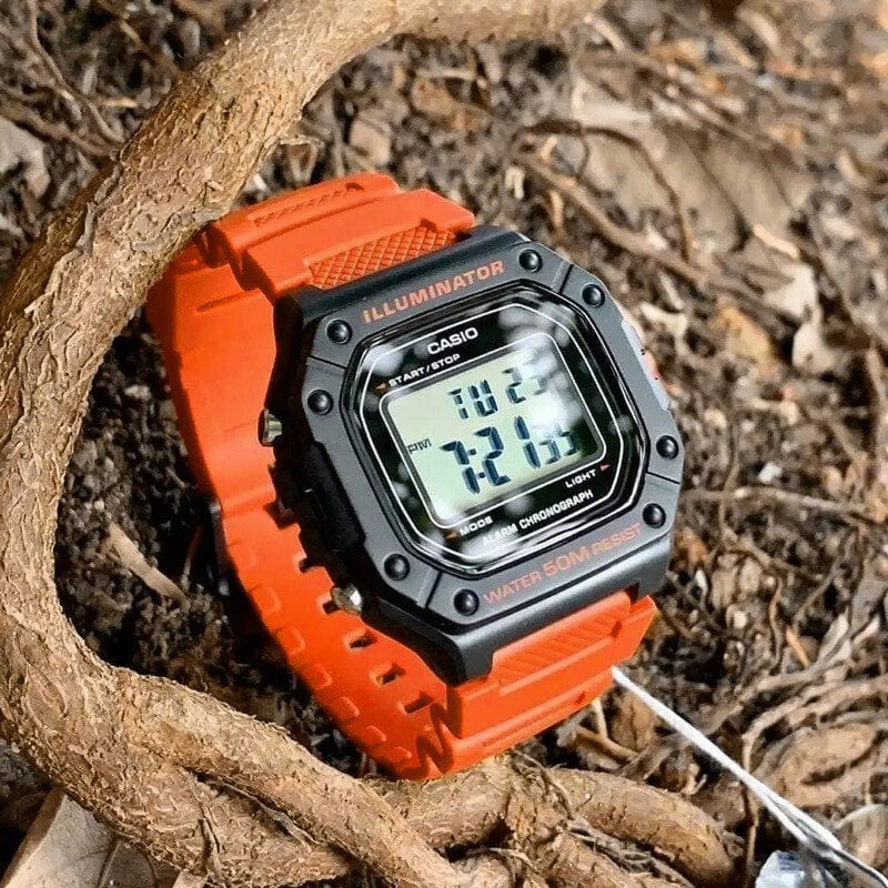 Casio ZEGAREK MĘSKI CASIO W-218H-4B2