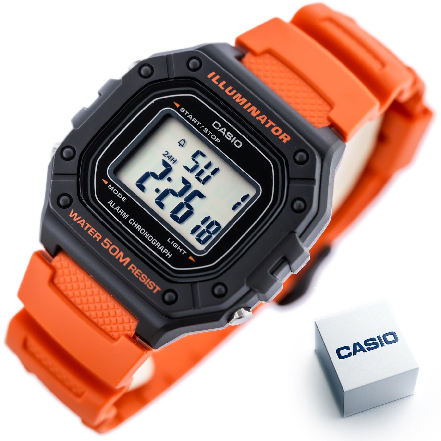 Casio ZEGAREK MĘSKI CASIO W-218H-4B2