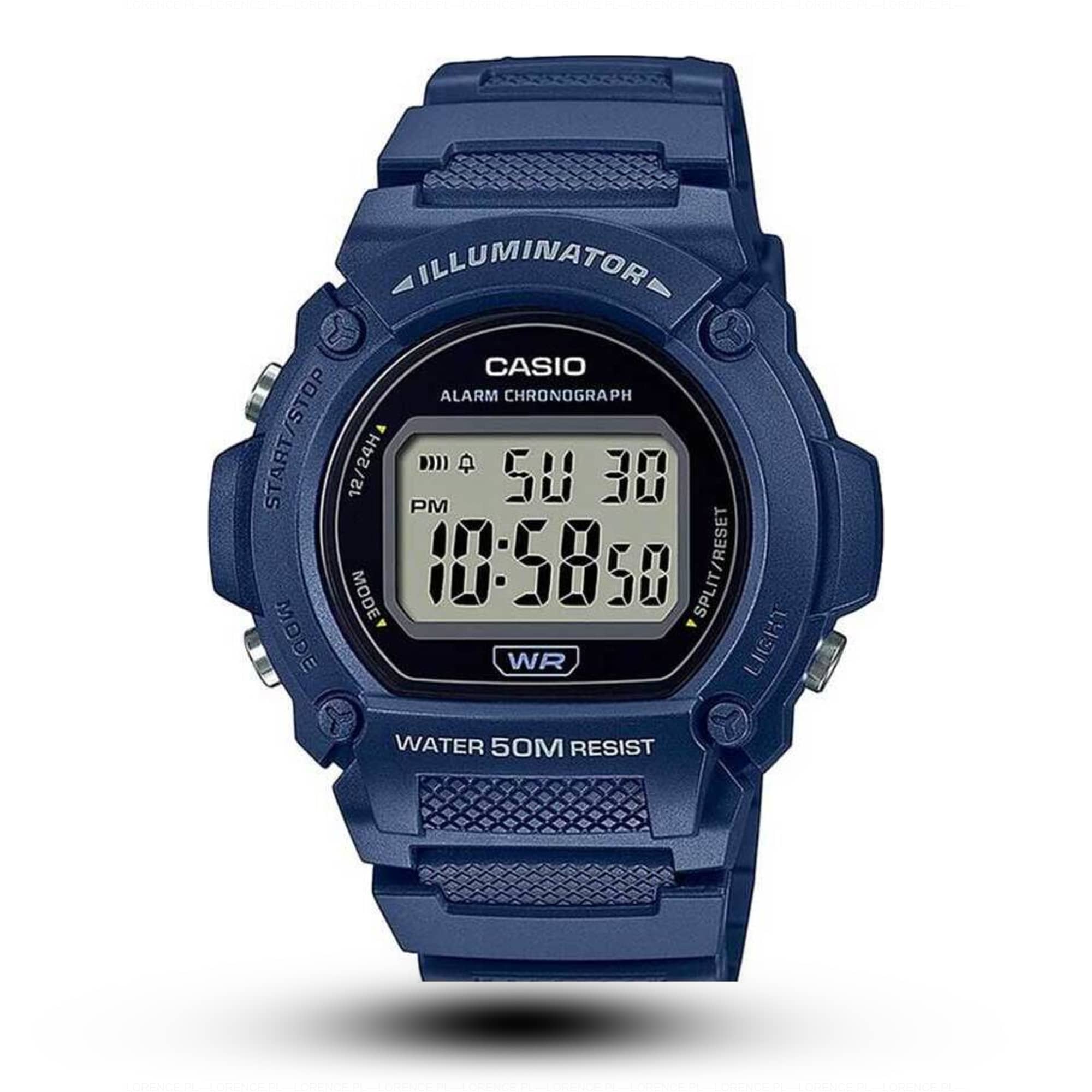 Casio ZEGAREK MĘSKI CASIO  W-219H-2A