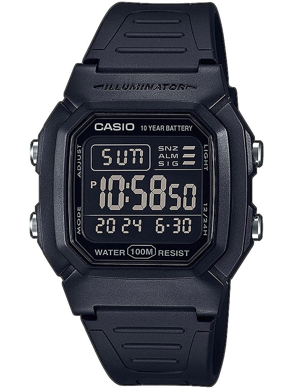 Casio ZEGAREK MĘSKI CASIO W-800H-1BVES KLASYKA