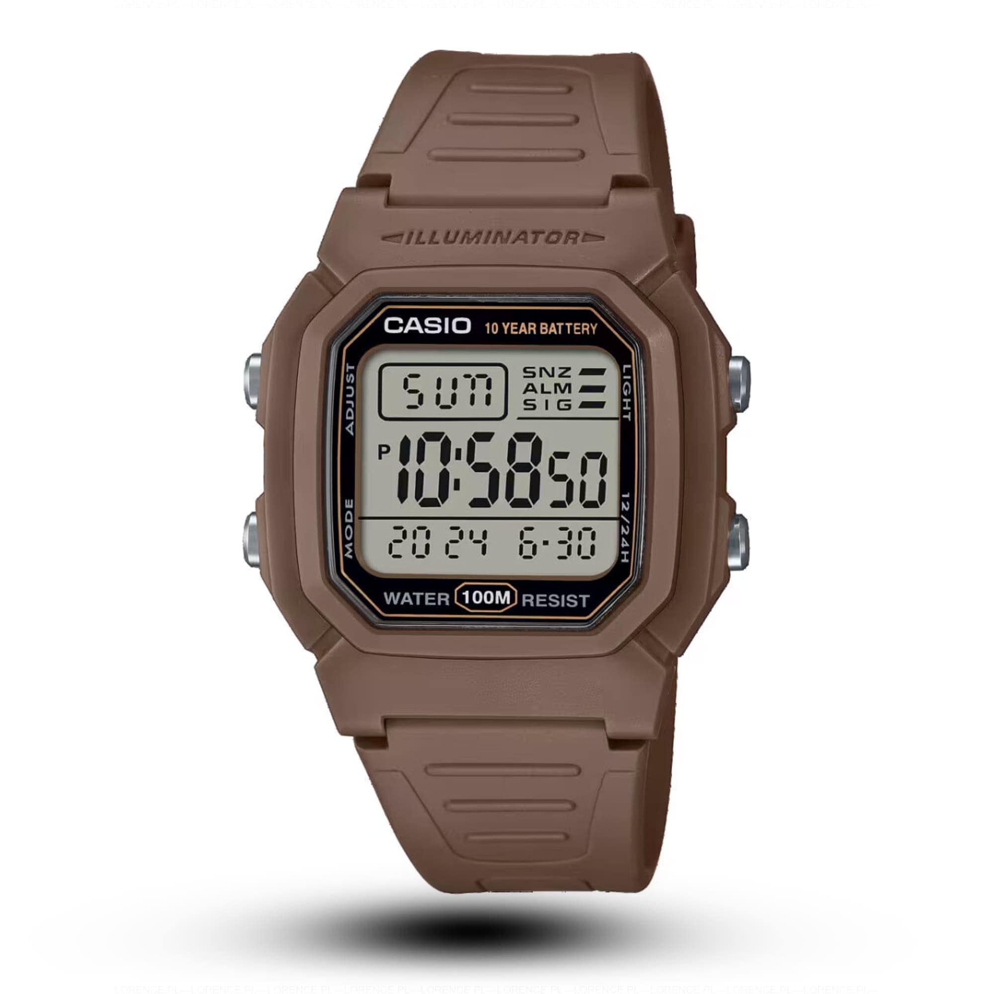 Casio ZEGAREK MĘSKI CASIO W-800H-5A KLASYKA